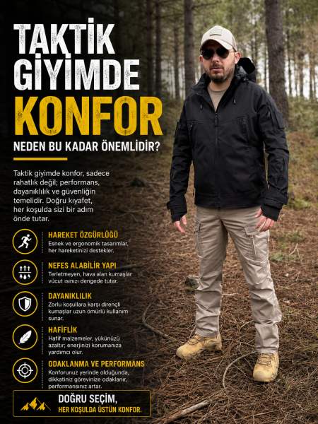Taktik Giyimde Konfor Neden Bu Kadar Önemlidir?