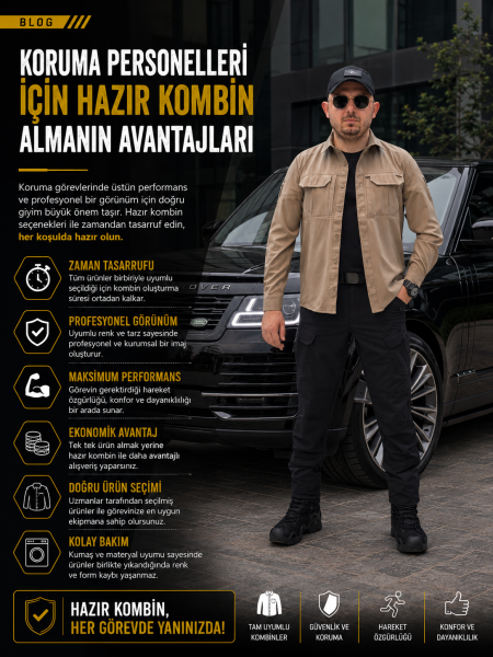Koruma Personelleri İçin Hazır Kombin Almanın Avantajları