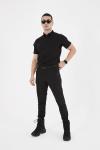 Yeni Sezon Polo Yaka Taktik Tişört Siyah