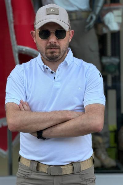 Yeni Sezon Polo Yaka Taktik Tişört Beyaz