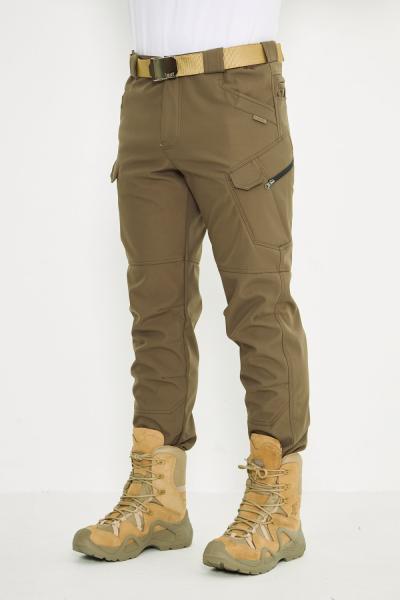 Taktikal Kışlık Softhell Pantolon İSSİ Toprak