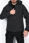 Taktikal Softshell Kışlık Mont İSSİ Antrasit