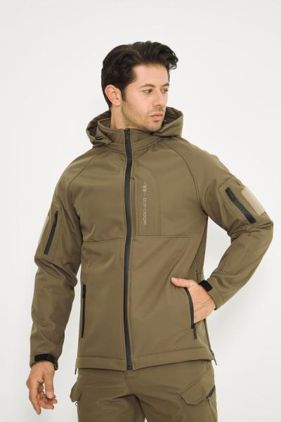 Taktikal Softshell Kışlık Mont İSSİ Toprak