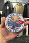 Her Türk Asker Doğar Özel Tasarım 3D Patch Mavi