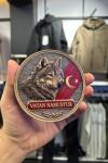 Vatan Namustur Kurt Özel Tasarım 3D Patch Kırmızı