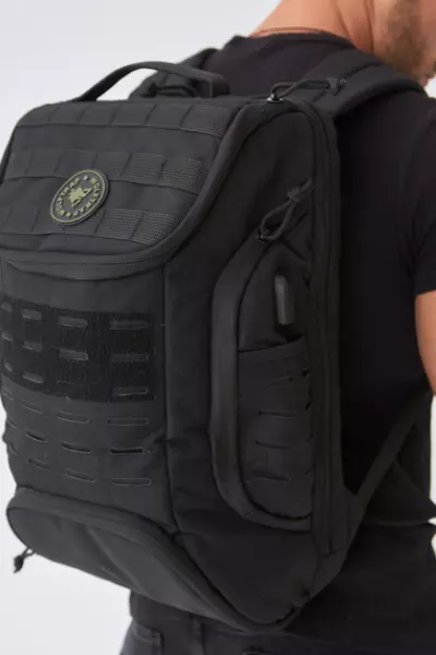 Siyah 30 Litre Kamp ve Outdoor Taktik Sırt Çantası Siyah