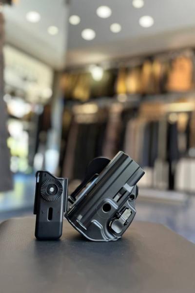 Plastik Kırılmaz Silah Kılıfı ve Şarjör Siyah