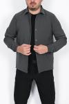 Çıtçıtlı Gömlek Ceket Antrasit