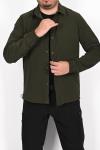 Çıtçıtlı Gömlek Ceket Haki