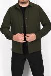 Çıtçıtlı Gömlek Ceket Haki