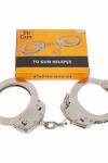 To Gun Zincirli Polis Kelepçesi Krom