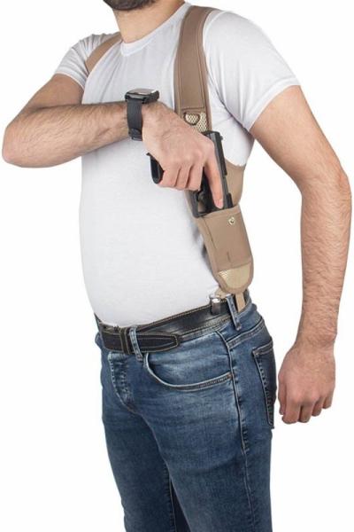 Zeytin Dalı Koltuk Altı Tabanca Kılıfı Bej