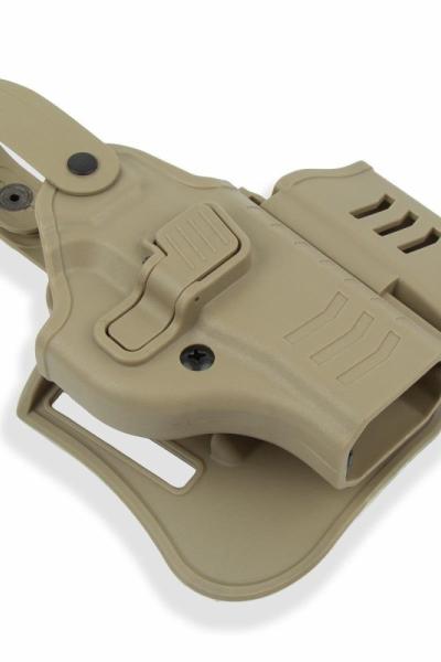 To Gun Holster Sarsılmaz SAR9 Tabanca Kılıfı Seviye 2 Önü Şarjörlüklü SAĞ EL Çöl