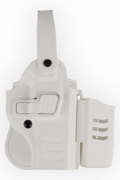 To Gun Holster Sarsılmaz SAR9 Tabanca Kılıfı Seviye 2 Önü Şarjörlüklü SAĞ EL Beyaz