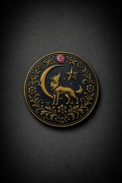 Bozkurt Hilal Patch Siyah