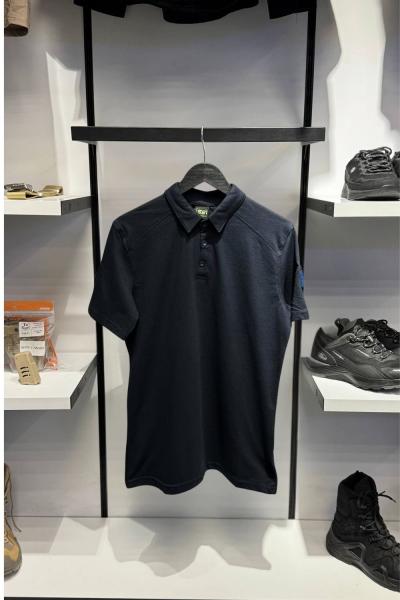 Yeni Sezon Polo Yaka Taktik Tişört Lacivert