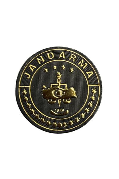 Jandarma Yazılı Koruma Patch Siyah