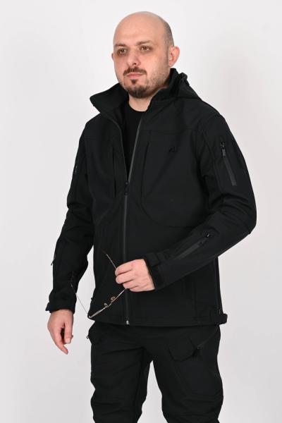 ISSI Tactical Profesyonel Softshell Kışlık Mont Siyah
