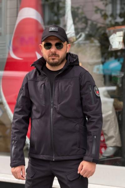 ISSI Tactical Profesyonel Softshell Kışlık Mont Siyah
