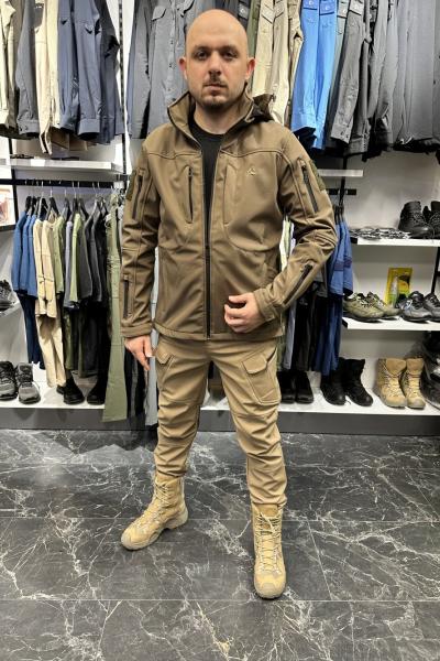 ISSI Tactical Profesyonel Softshell Kışlık Mont Toprak