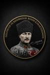 Atatürk Özgürlük Yazılı Patch Siyah