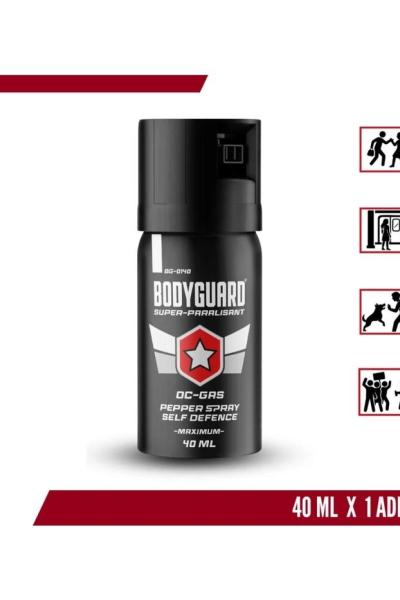 Bodyguard Biber Gazı Siyah