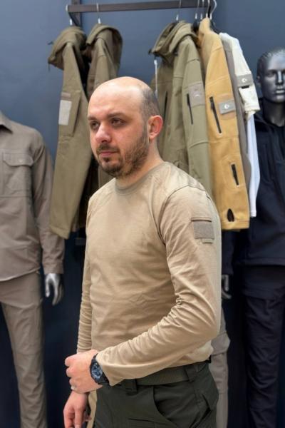 Taktikal Uzun Kollu Tişört Badi İSSİ Çöl