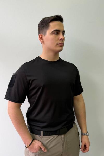 İSSİ Tactical Peçli Dry Touch Likralı Taktik Tişört  Siyah