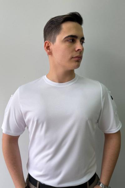 İSSİ Tactical Peçli Dry Touch Likralı Taktik Tişört  Beyaz