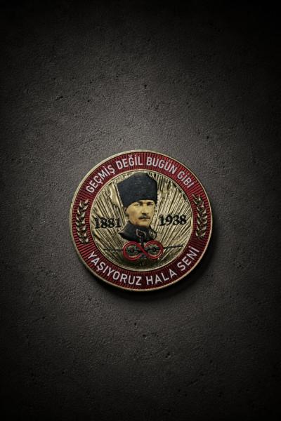 Yaşıyoruz Hala Seni Atatürk Patch Siyah