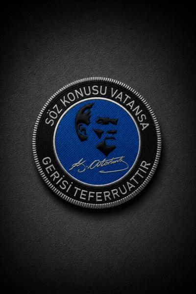 Söz Konusu Vatansa Gerisi Teferruattır Patch Siyah