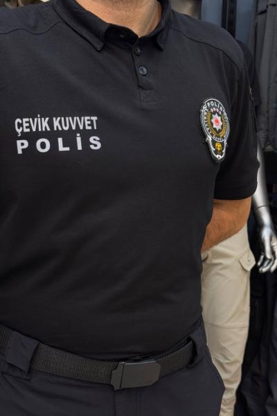 Çevik Kuvvet Polo Yaka Tişört Siyah