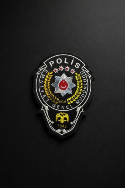 Polis Kurum Patch Siyah
