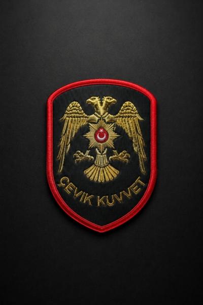 Çevik Kuvvet Kurum Patch Siyah