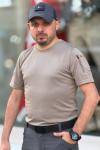 İSSİ Tactical Peçli Dry Touch Likralı Taktik Tişört  Çöl