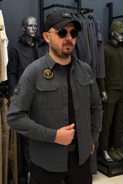 JANDARMA Peçli Gömlek İSSİ Antrasit