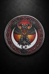 Çift Başlı Kartal Türk Bayrağı Patch Siyah