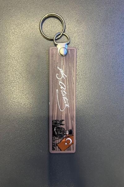 ATATÜRK İmza Temalı Anahtarlık Açık Gri