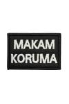 Makam Koruma Yazılı Patch Siyah