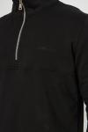 Premium Tasarım Outdoor Yarım Fermuarlı Sweat Siyah