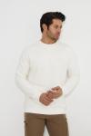 Premium Tasarım Outdoor Bisiklet Yaka Sweat Beyaz