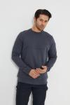 Premium Tasarım Outdoor Bisiklet Yaka Sweat Antrasit