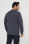 Premium Tasarım Outdoor Bisiklet Yaka Sweat Antrasit