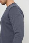 Premium Tasarım Outdoor Bisiklet Yaka Sweat Antrasit