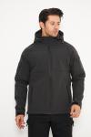 Taktikal Softshell Kışlık Mont İSSİ Antrasit