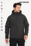 Taktikal Softshell Kışlık Mont İSSİ Antrasit