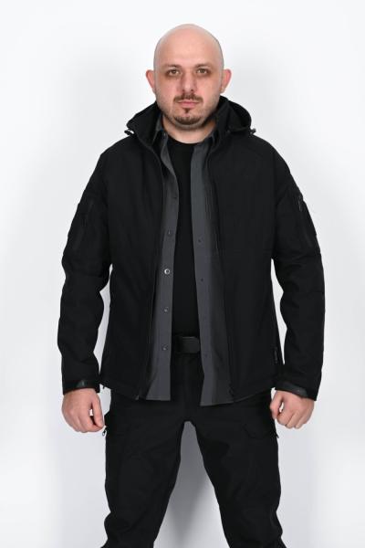 Taktikal Softshell Kışlık Mont İSSİ Siyah