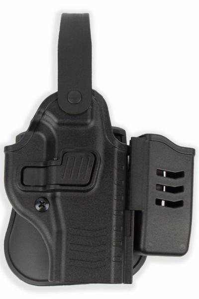 To Gun Holster Sarsılmaz SAR9 Tabanca Kılıfı Seviye 2 Önü Şarjörlüklü SAĞ EL Siyah