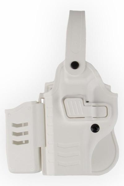 To Gun Holster Sarsılmaz SAR9 Tabanca Kılıfı Seviye 2 Önü Şarjörlüklü SOL EL Beyaz