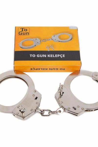 To Gun Zincirli Polis Kelepçesi Krom